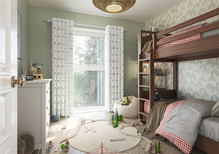 Brum Brum, Neutral - Made to Measure Curtains - Image 8